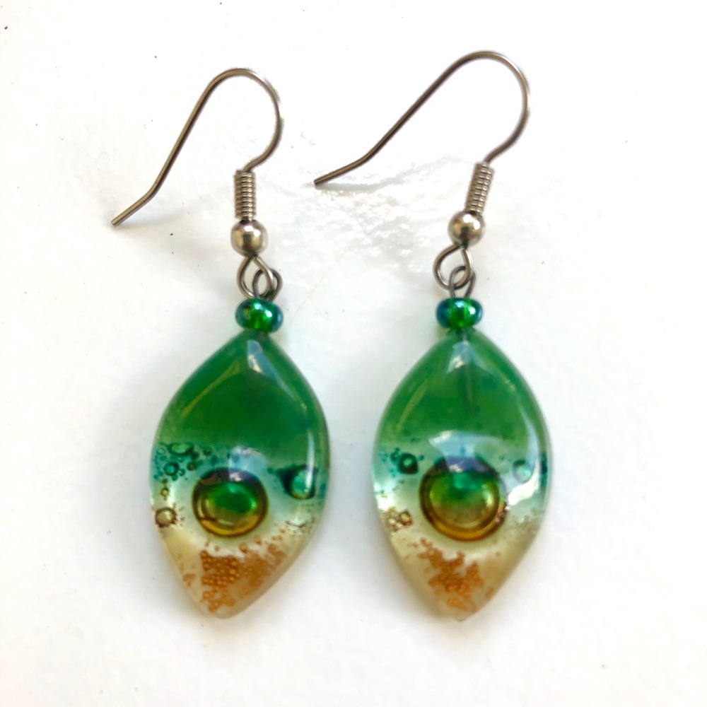 New glassblown earrings!